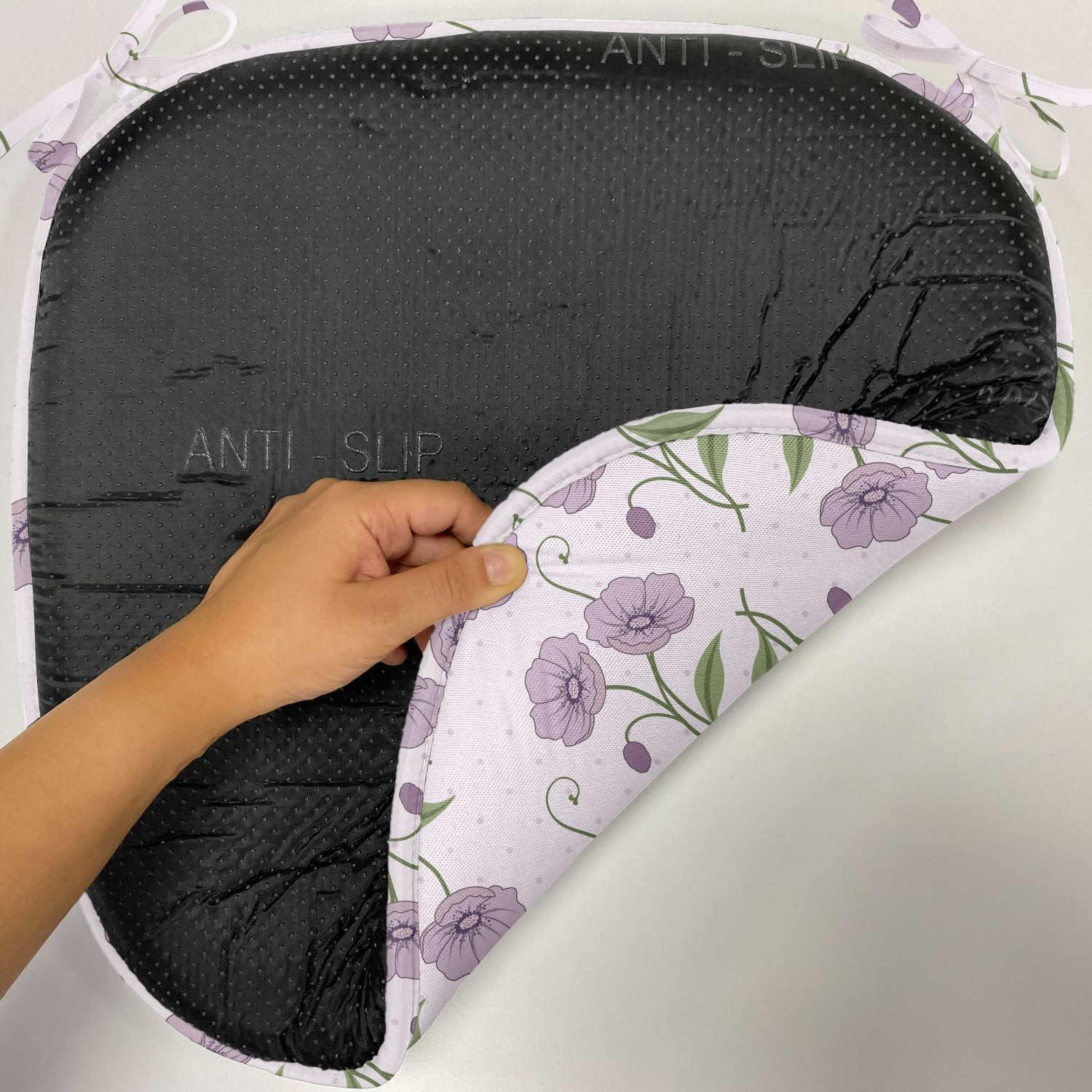 imageAmbesonne Valentines Chair Seating Cushion Set of 2 Arrows of Cupid Mythological Concepts Hearts with Love and Adoration Themes AntiSlip Seat Padding for Kitchen amp Patio 16x16 Black Red WhiteMauve Green