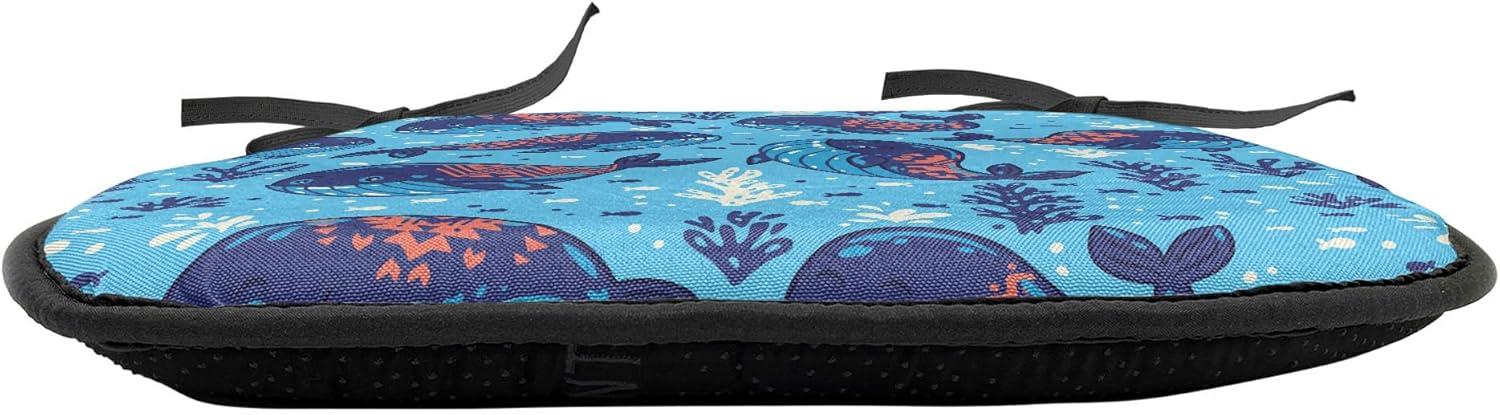 imageAmbesonne Valentines Chair Seating Cushion Set of 2 Arrows of Cupid Mythological Concepts Hearts with Love and Adoration Themes AntiSlip Seat Padding for Kitchen amp Patio 16x16 Black Red WhiteBlue White Orange