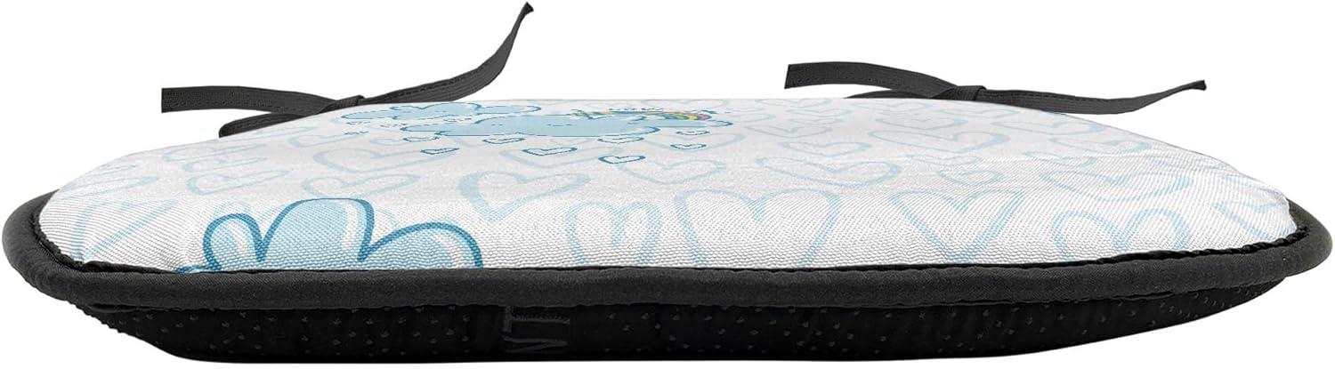 imageAmbesonne Valentines Chair Seating Cushion Set of 2 Arrows of Cupid Mythological Concepts Hearts with Love and Adoration Themes AntiSlip Seat Padding for Kitchen amp Patio 16x16 Black Red WhitePale Blue Multicolor