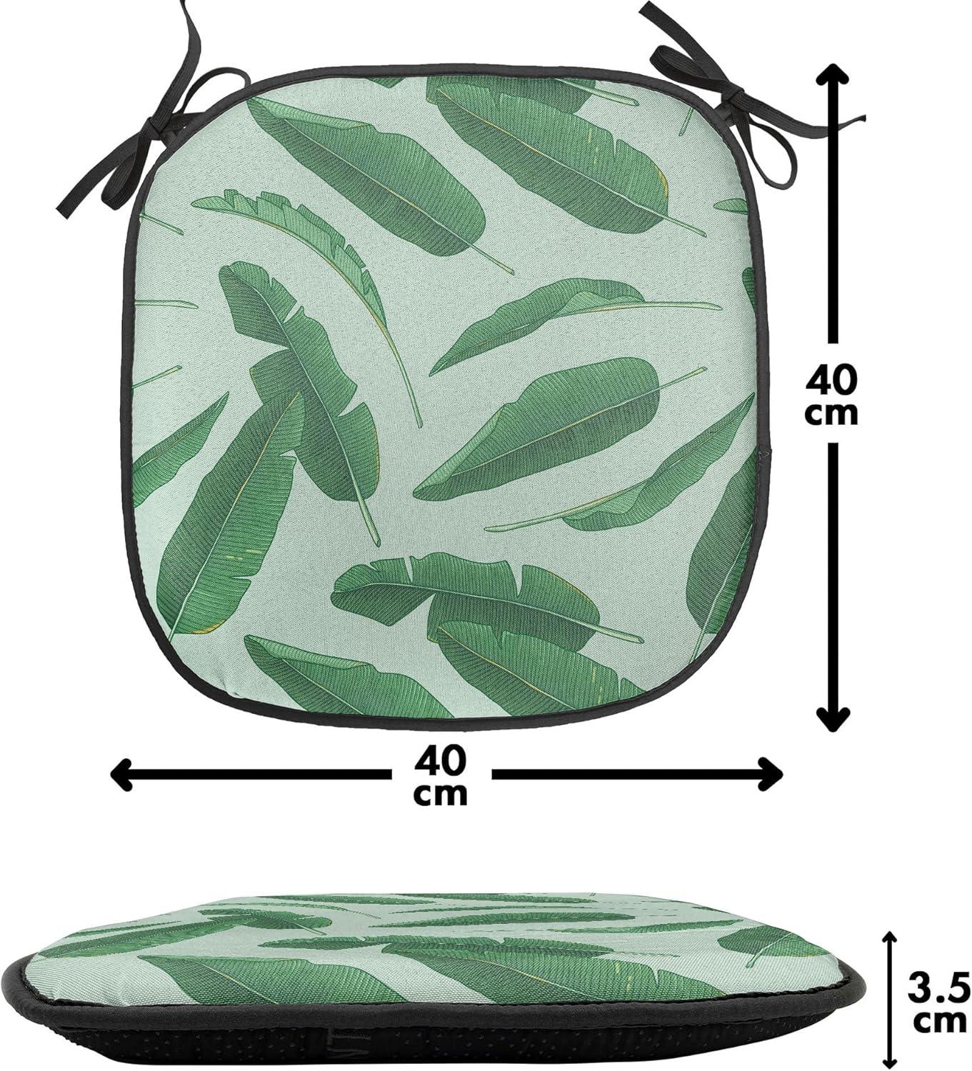 imageAmbesonne Valentines Chair Seating Cushion Set of 2 Arrows of Cupid Mythological Concepts Hearts with Love and Adoration Themes AntiSlip Seat Padding for Kitchen amp Patio 16x16 Black Red WhiteForest Green