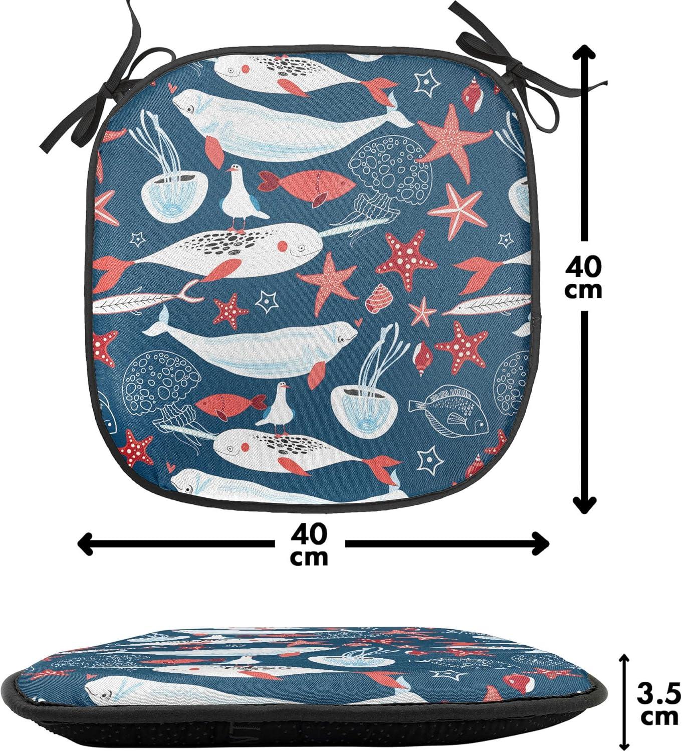 imageAmbesonne Valentines Chair Seating Cushion Set of 2 Arrows of Cupid Mythological Concepts Hearts with Love and Adoration Themes AntiSlip Seat Padding for Kitchen amp Patio 16x16 Black Red WhiteRoyal Blue Pale Blue
