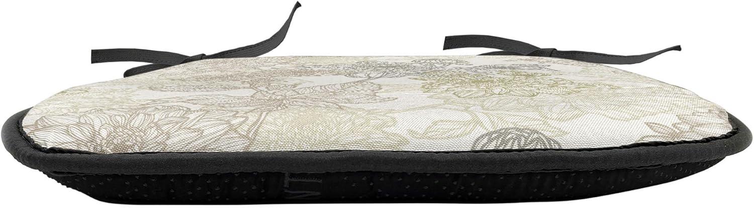 imageAmbesonne Valentines Chair Seating Cushion Set of 2 Arrows of Cupid Mythological Concepts Hearts with Love and Adoration Themes AntiSlip Seat Padding for Kitchen amp Patio 16x16 Black Red WhiteTaupe Beige