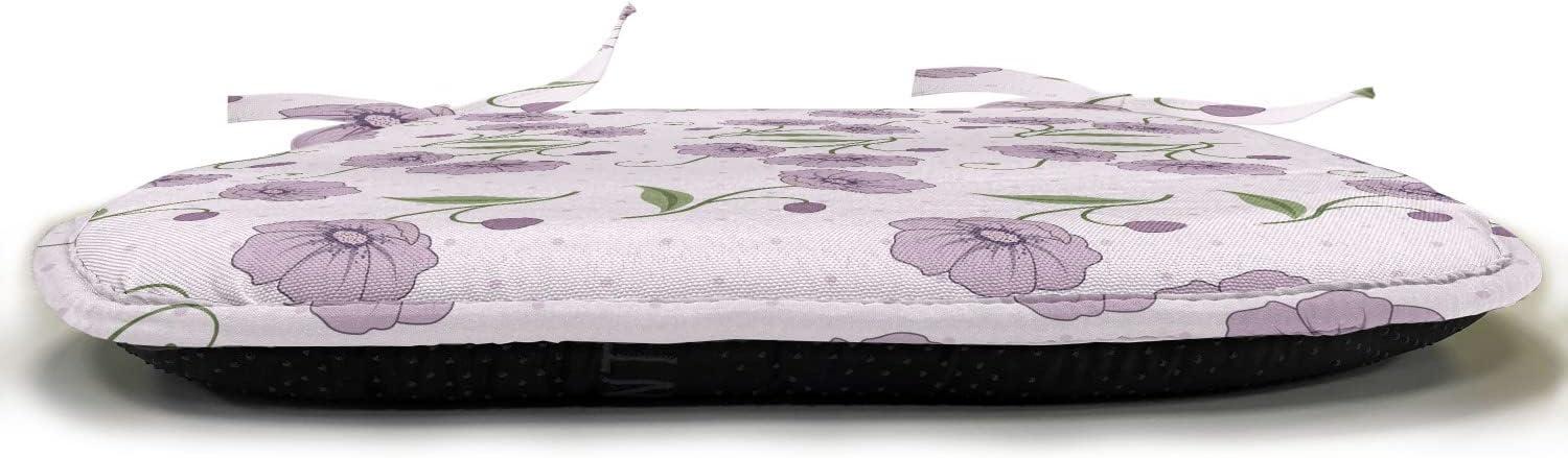 imageAmbesonne Valentines Chair Seating Cushion Set of 2 Arrows of Cupid Mythological Concepts Hearts with Love and Adoration Themes AntiSlip Seat Padding for Kitchen amp Patio 16x16 Black Red WhiteMauve Green