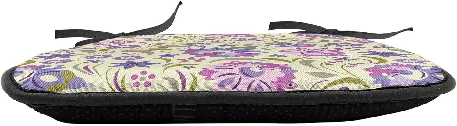 imageAmbesonne Valentines Chair Seating Cushion Set of 2 Arrows of Cupid Mythological Concepts Hearts with Love and Adoration Themes AntiSlip Seat Padding for Kitchen amp Patio 16x16 Black Red WhitePale Green Lavender