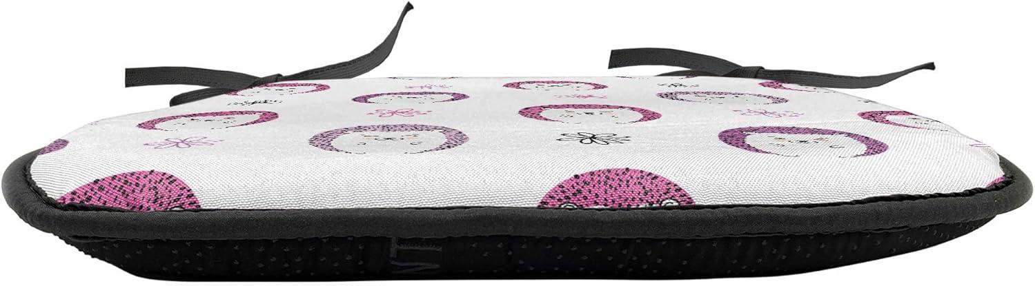 imageAmbesonne Valentines Day Chair Seating Cushion Heart of Love and Romance Hand Drawn Style Romantic Art AntiSlip Seat Padding for Kitchen amp Patio 16x16 Vermilion Pink WhitePink Lilac Black