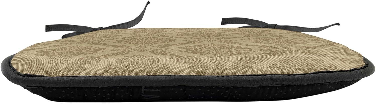 imageAmbesonne Valentines Day Chair Seating Cushion Heart of Love and Romance Hand Drawn Style Romantic Art AntiSlip Seat Padding for Kitchen amp Patio 16x16 Vermilion Pink WhiteKhaki