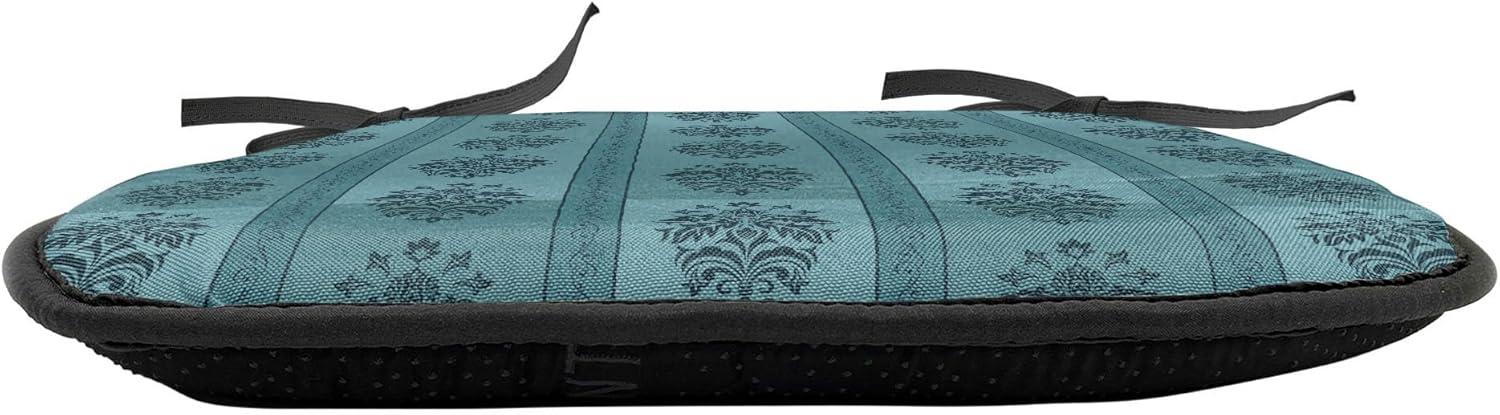 imageAmbesonne Valentines Day Chair Seating Cushion Heart of Love and Romance Hand Drawn Style Romantic Art AntiSlip Seat Padding for Kitchen amp Patio 16x16 Vermilion Pink WhitePetrol Blue