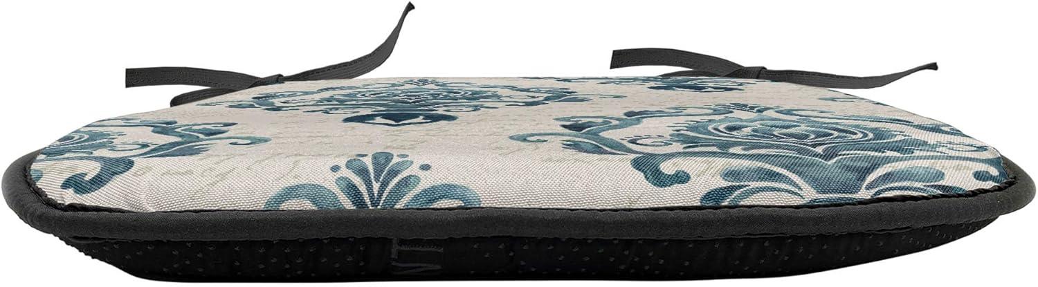 imageAmbesonne Valentines Day Chair Seating Cushion Heart of Love and Romance Hand Drawn Style Romantic Art AntiSlip Seat Padding for Kitchen amp Patio 16x16 Vermilion Pink WhiteTan Petrol Blue