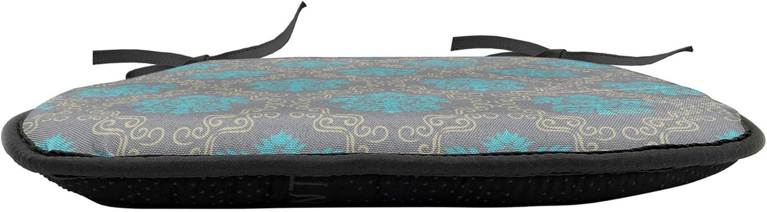 imageAmbesonne Valentines Day Chair Seating Cushion Heart of Love and Romance Hand Drawn Style Romantic Art AntiSlip Seat Padding for Kitchen amp Patio 16x16 Vermilion Pink WhiteCocoa Sky Blue Yellow