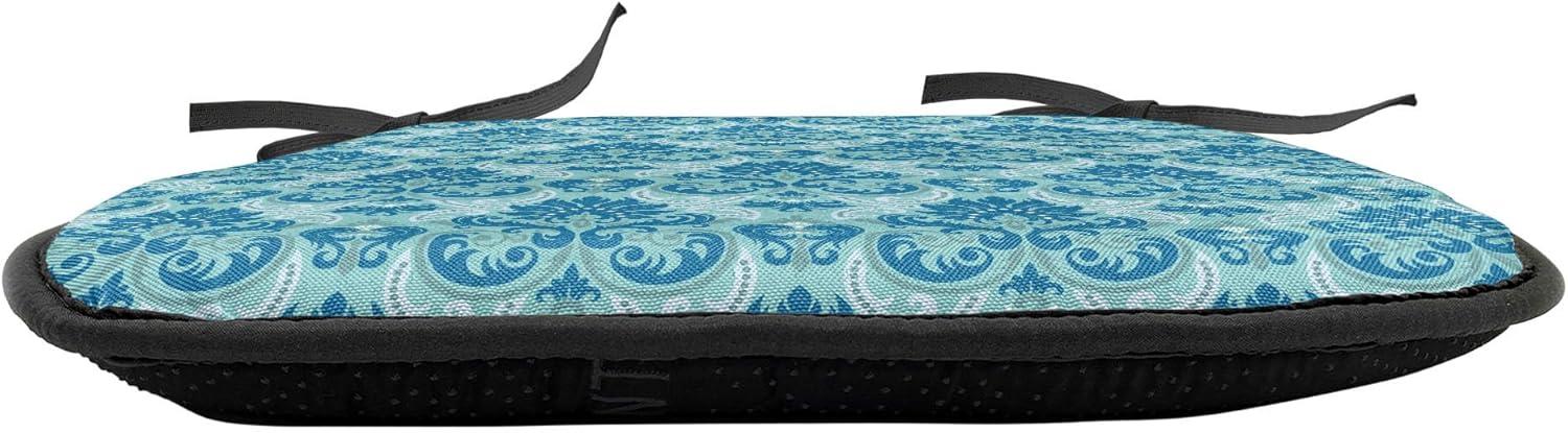 imageAmbesonne Valentines Day Chair Seating Cushion Heart of Love and Romance Hand Drawn Style Romantic Art AntiSlip Seat Padding for Kitchen amp Patio 16x16 Vermilion Pink WhiteBlue Seafoam