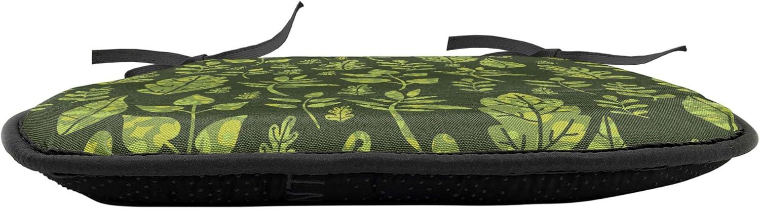 imageAmbesonne Valentines Day Chair Seating Cushion Heart of Love and Romance Hand Drawn Style Romantic Art AntiSlip Seat Padding for Kitchen amp Patio 16x16 Vermilion Pink WhiteApple Green Dark Green