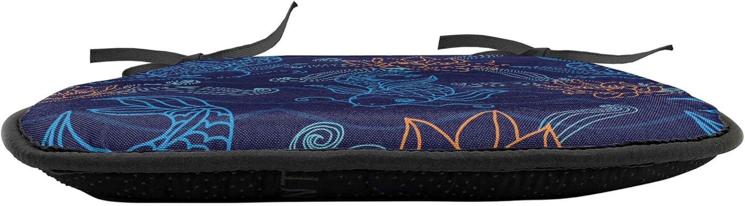 imageAmbesonne Valentines Day Chair Seating Cushion Heart of Love and Romance Hand Drawn Style Romantic Art AntiSlip Seat Padding for Kitchen amp Patio 16x16 Vermilion Pink WhiteRoyal Blue Aqua Orange