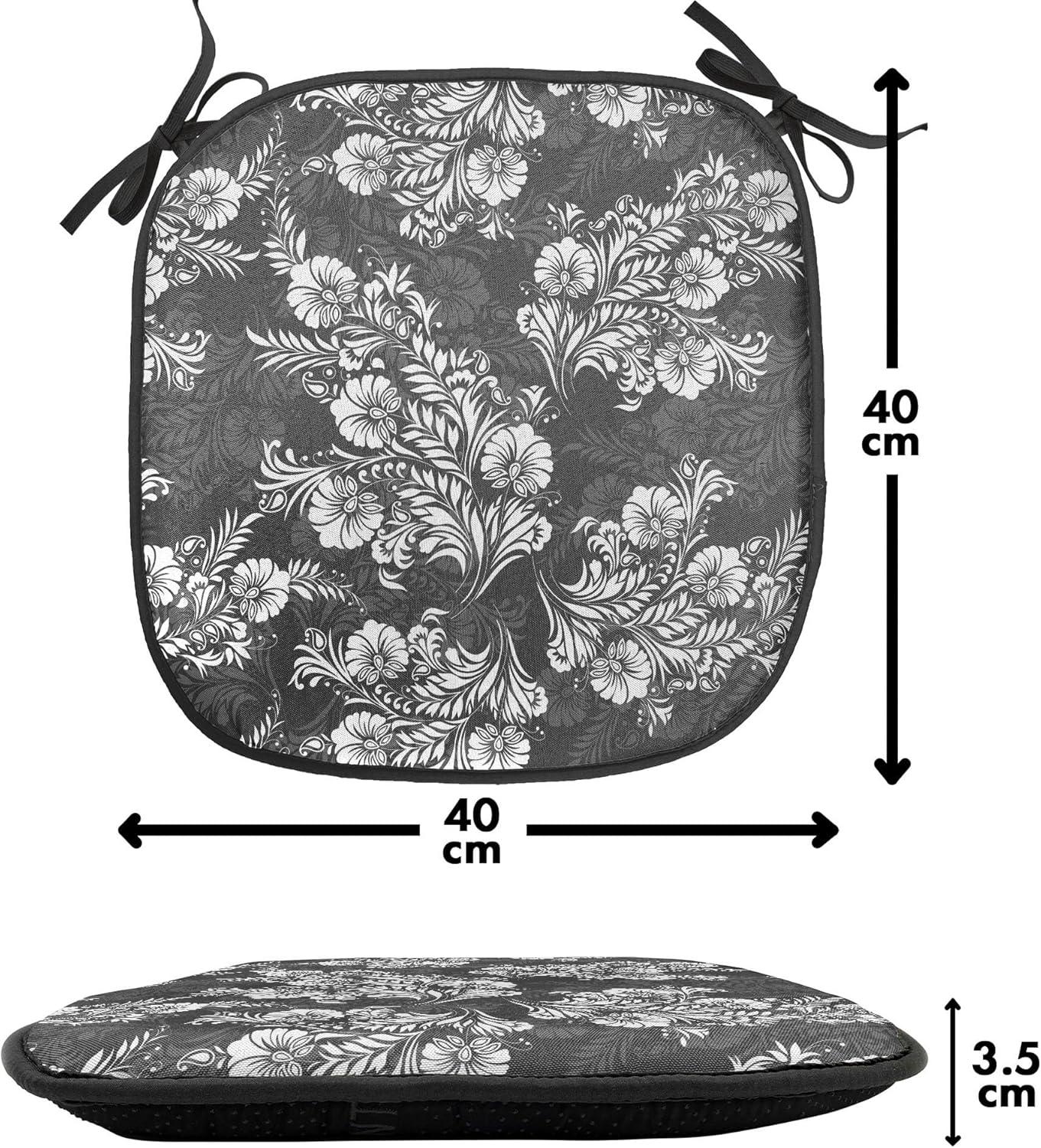 imageAmbesonne Valentines Day Chair Seating Cushion Heart of Love and Romance Hand Drawn Style Romantic Art AntiSlip Seat Padding for Kitchen amp Patio 16x16 Vermilion Pink WhiteDark Taupe White
