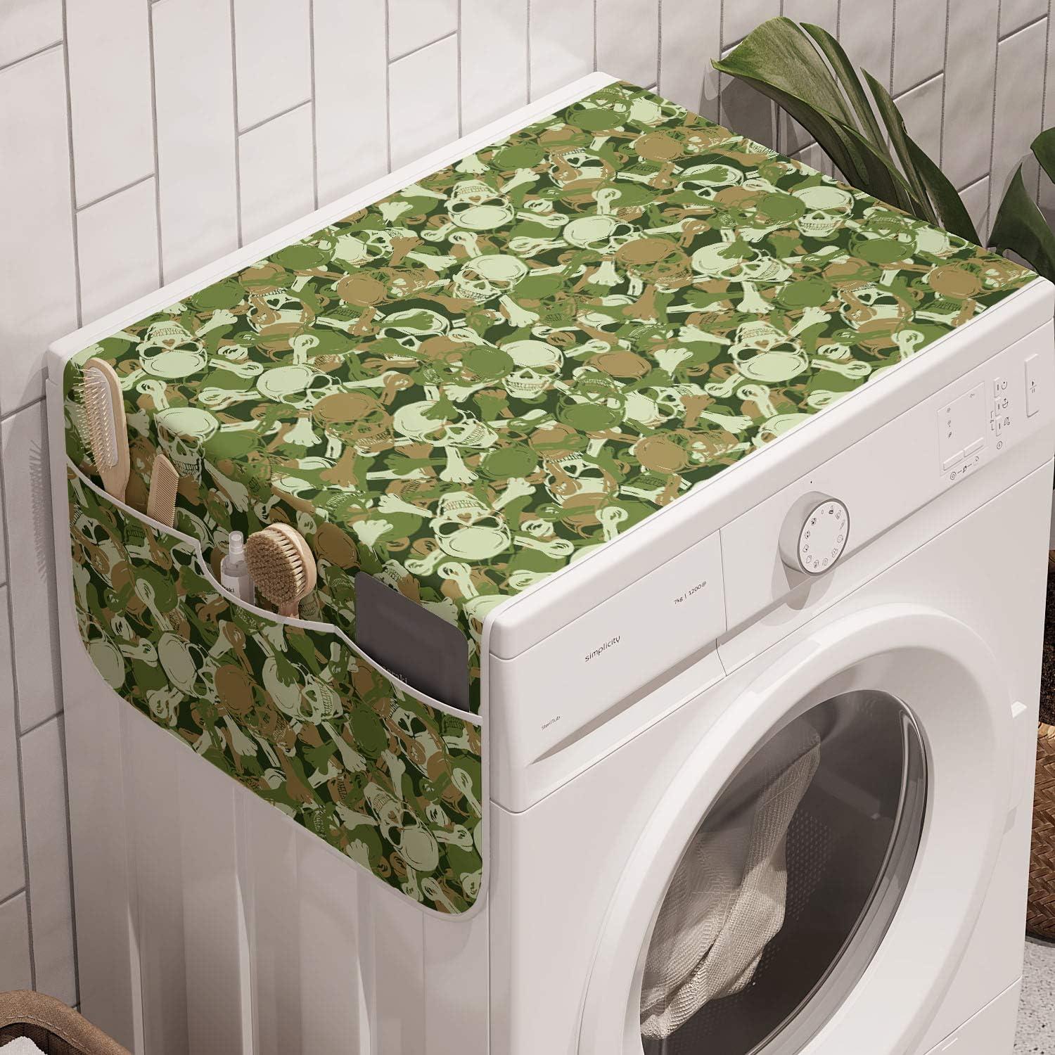 imageAmbesonne Valentines Day Microwave Oven Cover Endless Eternal Love Hand Drawn Hearts in Stripe Row Image Water Resistant Organizer with Pockets for Kitchen 36 x 12 Pale Pink and BlackPale Green Pale Brown