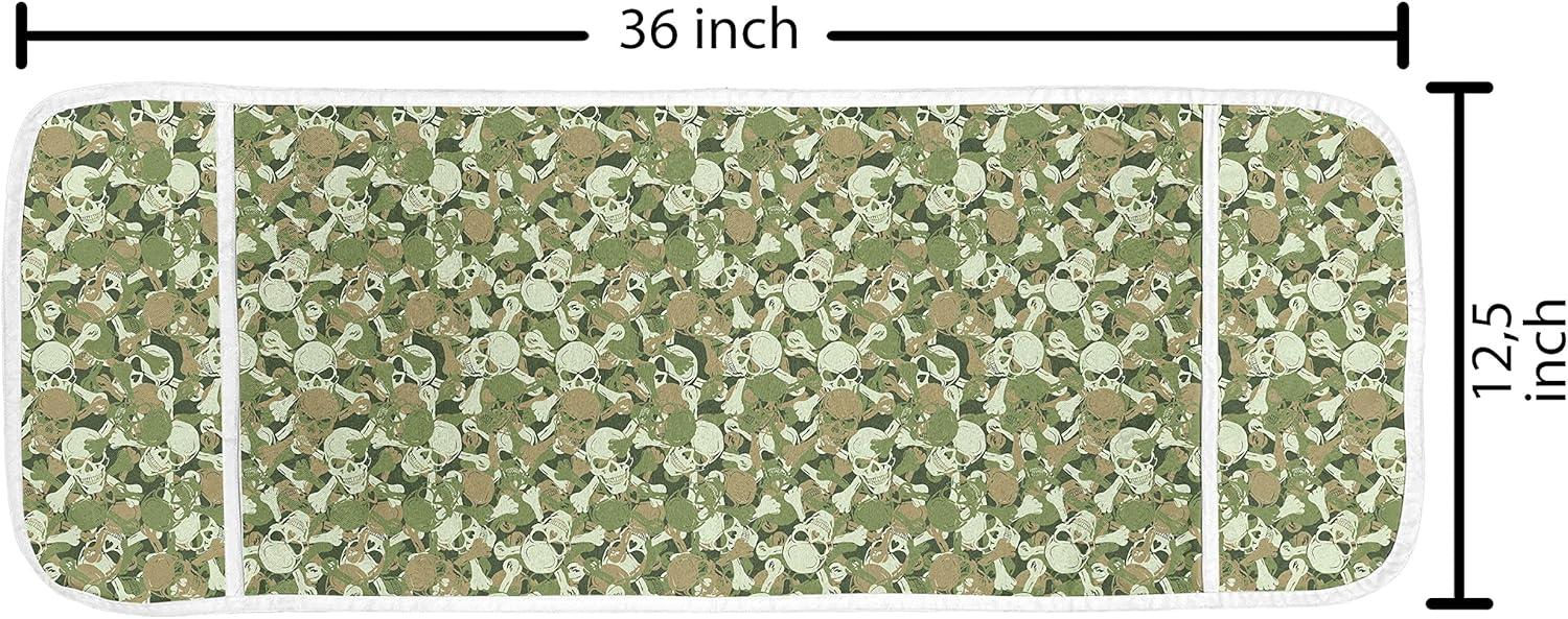 imageAmbesonne Valentines Day Microwave Oven Cover Endless Eternal Love Hand Drawn Hearts in Stripe Row Image Water Resistant Organizer with Pockets for Kitchen 36 x 12 Pale Pink and BlackPale Green Pale Brown