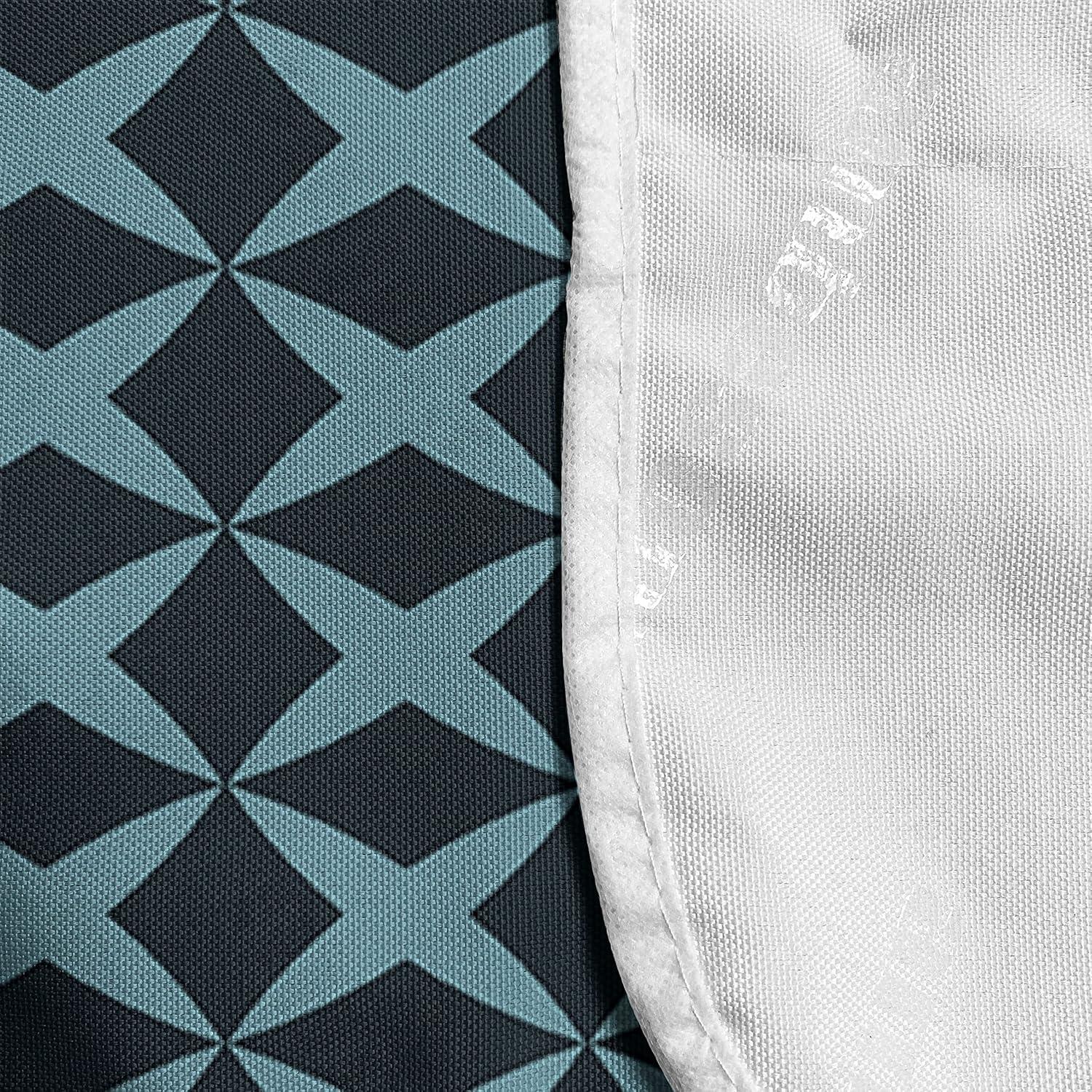 imageAmbesonne Valentines Day Microwave Oven Cover Endless Eternal Love Hand Drawn Hearts in Stripe Row Image Water Resistant Organizer with Pockets for Kitchen 36 x 12 Pale Pink and BlackSlate Blue and Pale Blue
