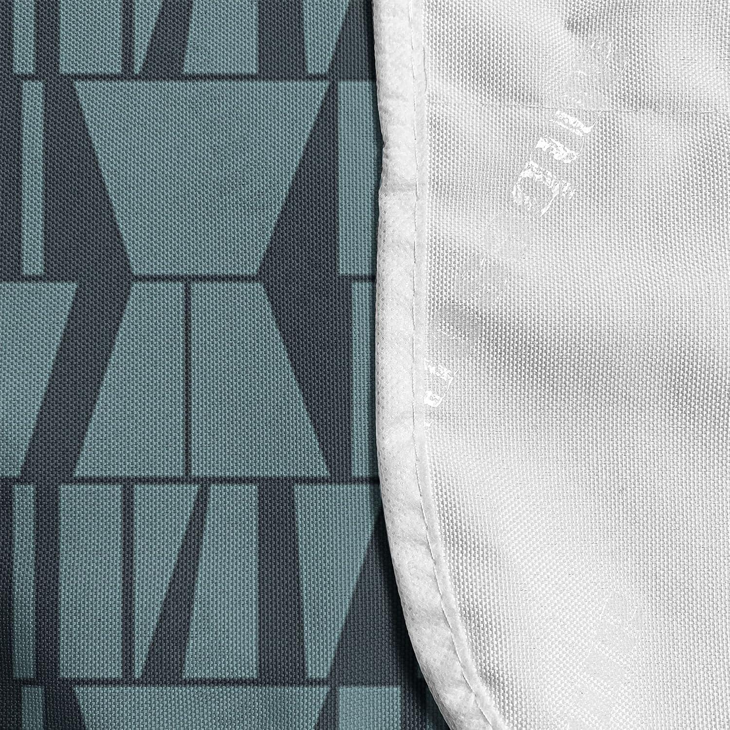 imageAmbesonne Valentines Day Microwave Oven Cover Endless Eternal Love Hand Drawn Hearts in Stripe Row Image Water Resistant Organizer with Pockets for Kitchen 36 x 12 Pale Pink and BlackPetrol Blue Dark Blue
