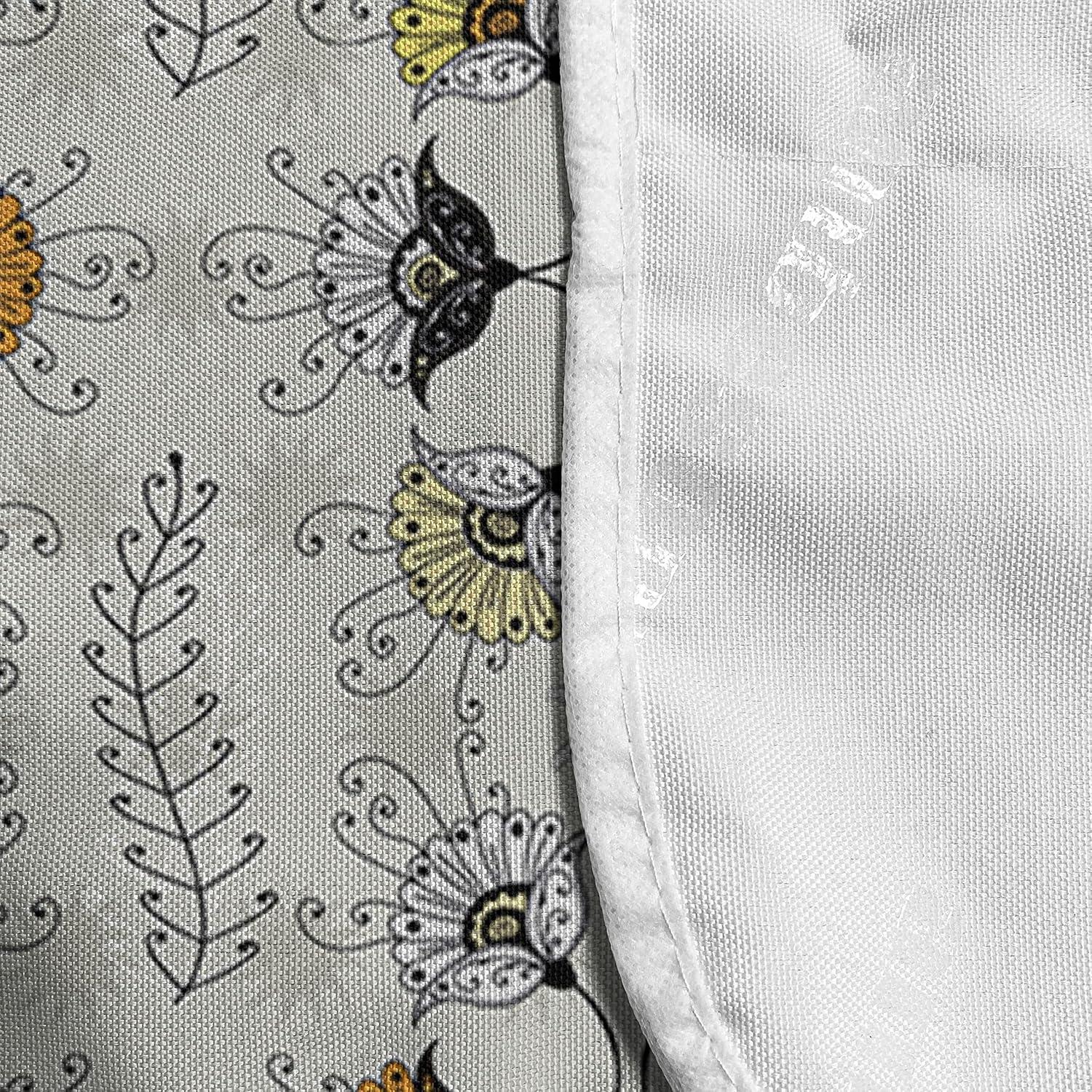 imageAmbesonne Valentines Day Microwave Oven Cover Endless Eternal Love Hand Drawn Hearts in Stripe Row Image Water Resistant Organizer with Pockets for Kitchen 36 x 12 Pale Pink and BlackPale Grey Marigold