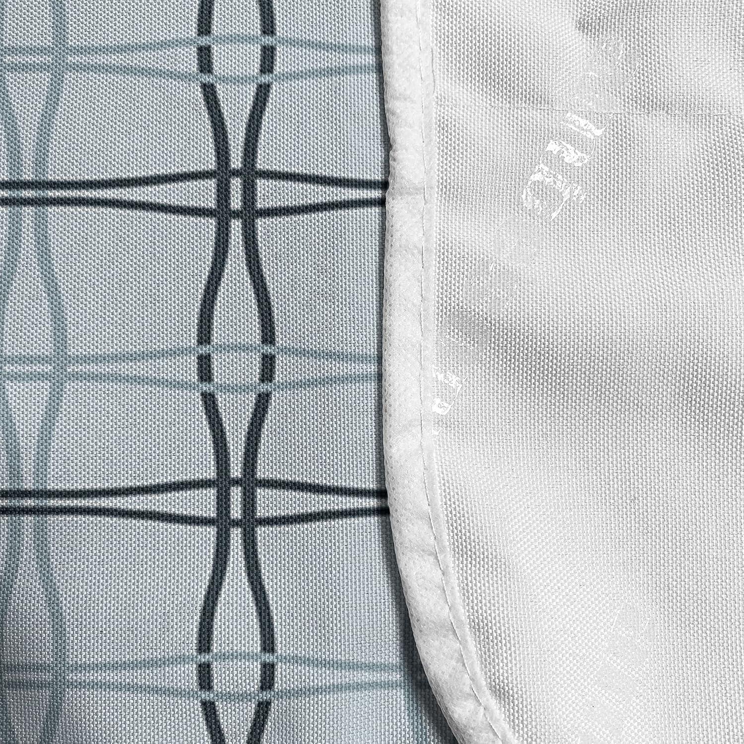 imageAmbesonne Valentines Day Microwave Oven Cover Endless Eternal Love Hand Drawn Hearts in Stripe Row Image Water Resistant Organizer with Pockets for Kitchen 36 x 12 Pale Pink and BlackAlmond Green Slate Blue