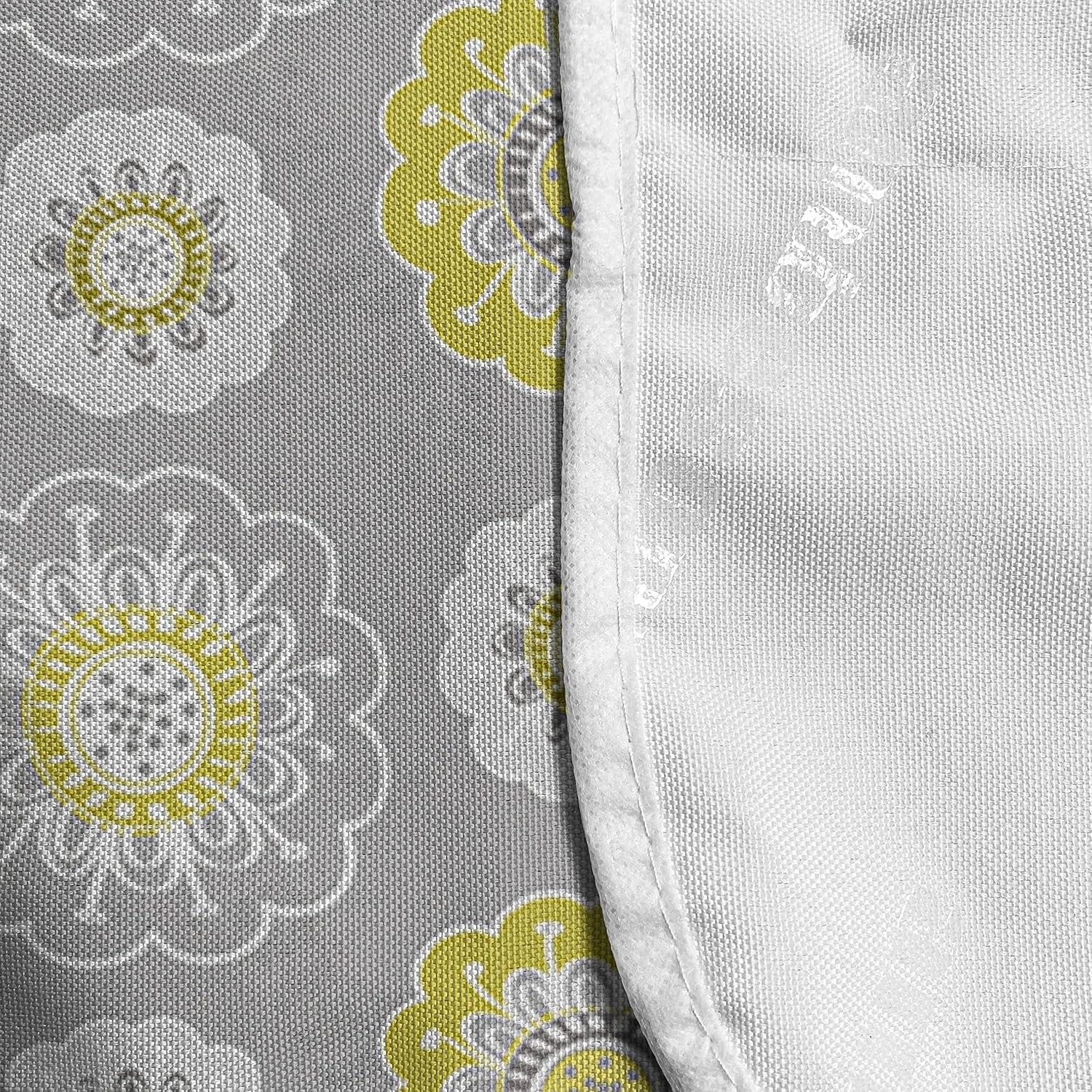 imageAmbesonne Valentines Day Microwave Oven Cover Endless Eternal Love Hand Drawn Hearts in Stripe Row Image Water Resistant Organizer with Pockets for Kitchen 36 x 12 Pale Pink and BlackMustard Yellow and White