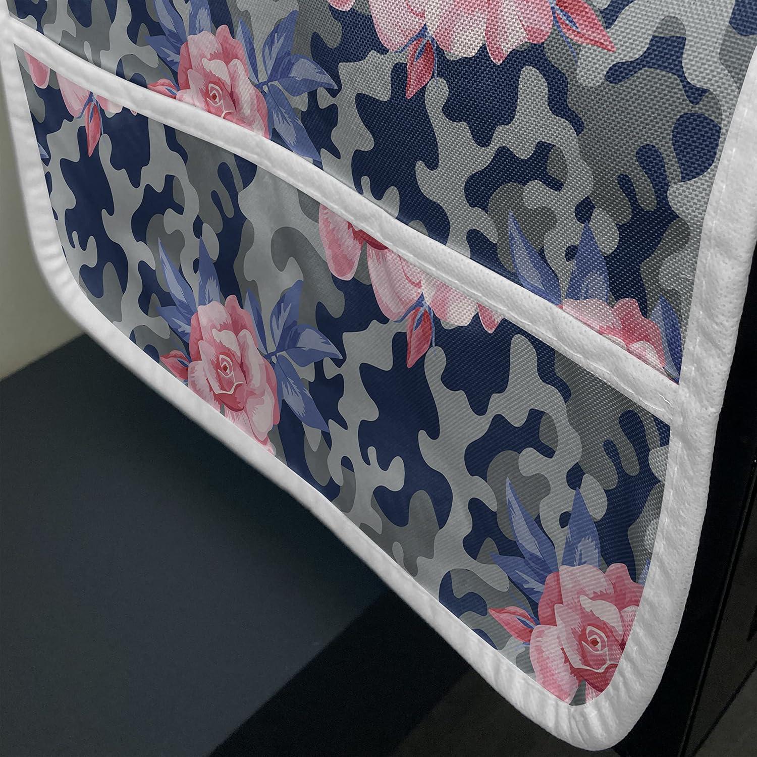 imageAmbesonne Valentines Day Microwave Oven Cover Endless Eternal Love Hand Drawn Hearts in Stripe Row Image Water Resistant Organizer with Pockets for Kitchen 36 x 12 Pale Pink and BlackViolet Blue Sage Green