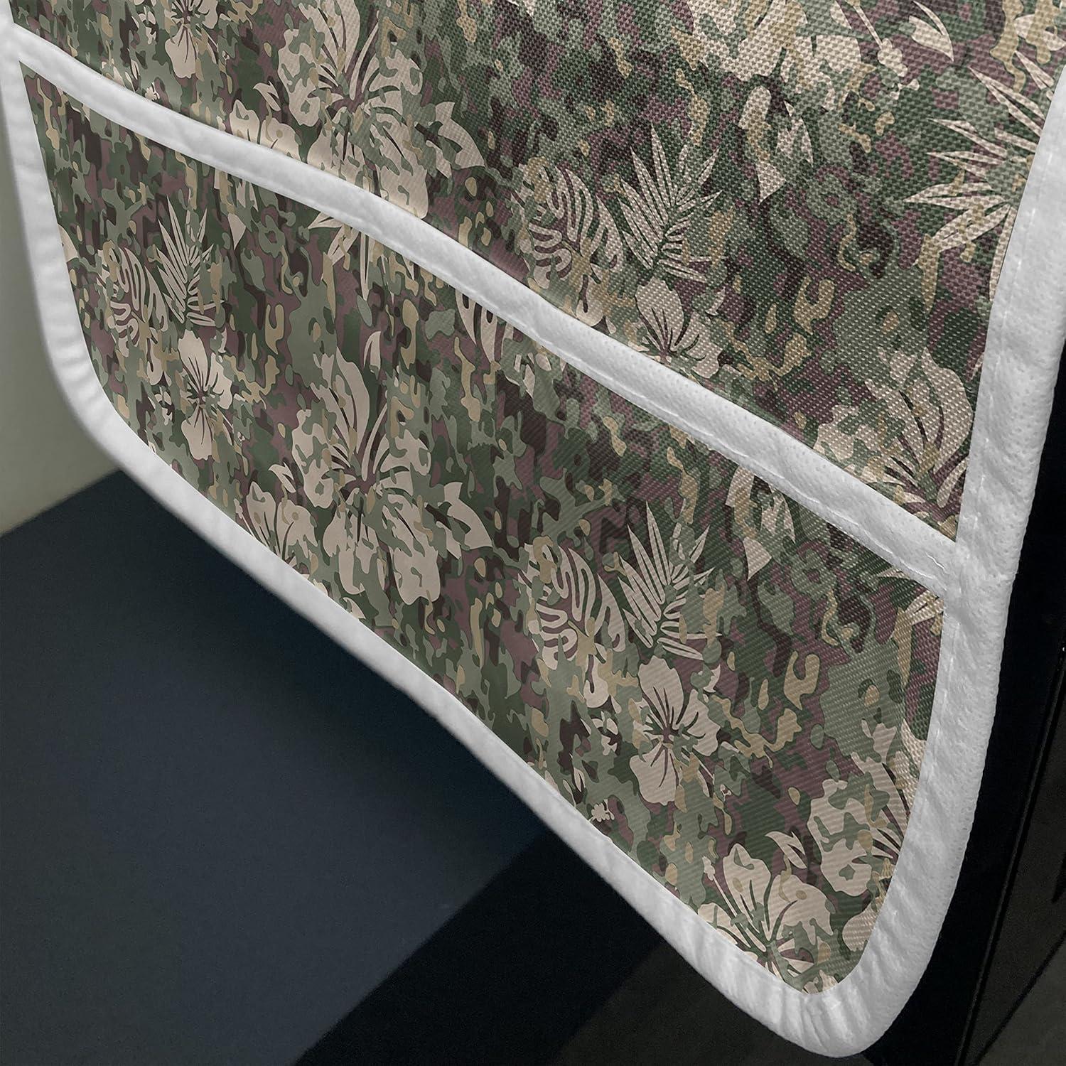 imageAmbesonne Valentines Day Microwave Oven Cover Endless Eternal Love Hand Drawn Hearts in Stripe Row Image Water Resistant Organizer with Pockets for Kitchen 36 x 12 Pale Pink and BlackDark Brown Pale Pink
