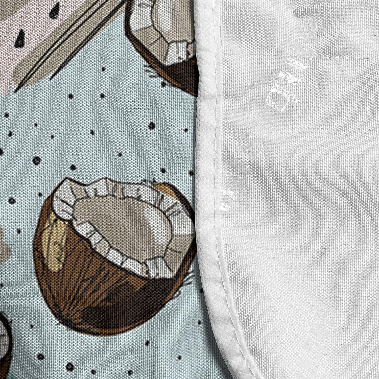 imageAmbesonne Valentines Day Microwave Oven Cover Pattern of Continuous Flying Hearts Birds Love is in the Air Water Resistant Organizer with Pockets for Kitchen 36 x 12 Blush and Pale Cadet BlueBlush Brown Pale Blue