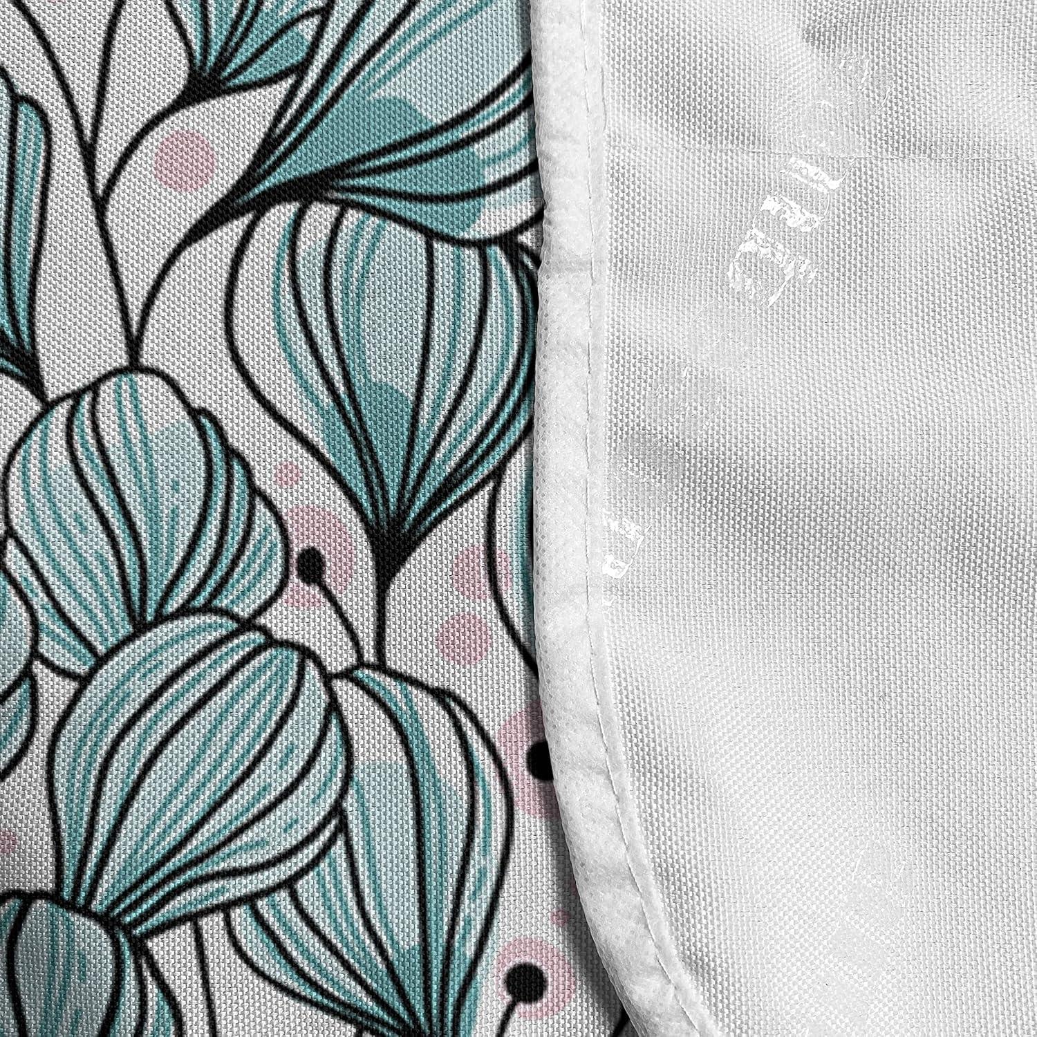 imageAmbesonne Valentines Day Microwave Oven Cover Pattern of Continuous Flying Hearts Birds Love is in the Air Water Resistant Organizer with Pockets for Kitchen 36 x 12 Blush and Pale Cadet BlueRose and Cadet Blue