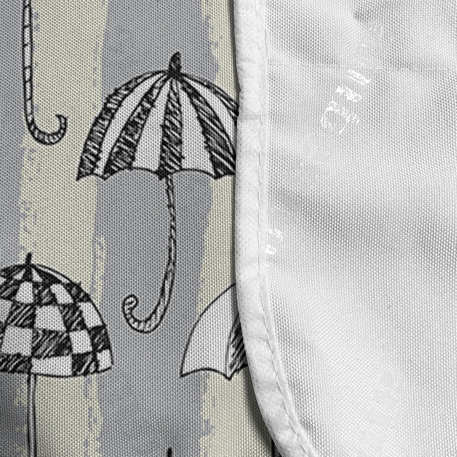 imageAmbesonne Valentines Day Microwave Oven Cover Pattern of Continuous Flying Hearts Birds Love is in the Air Water Resistant Organizer with Pockets for Kitchen 36 x 12 Blush and Pale Cadet BluePale Grey and Eggshell