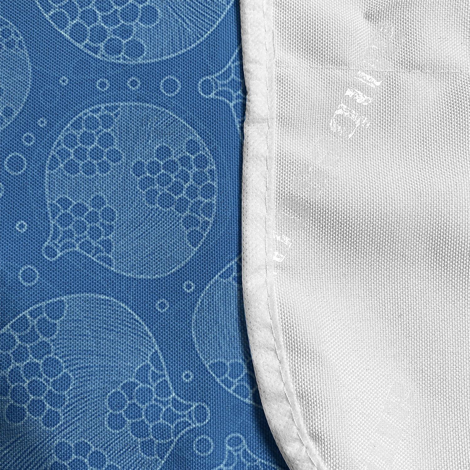 imageAmbesonne Valentines Day Microwave Oven Cover Pattern of Continuous Flying Hearts Birds Love is in the Air Water Resistant Organizer with Pockets for Kitchen 36 x 12 Blush and Pale Cadet BlueSea Blue Deep Sky Blue