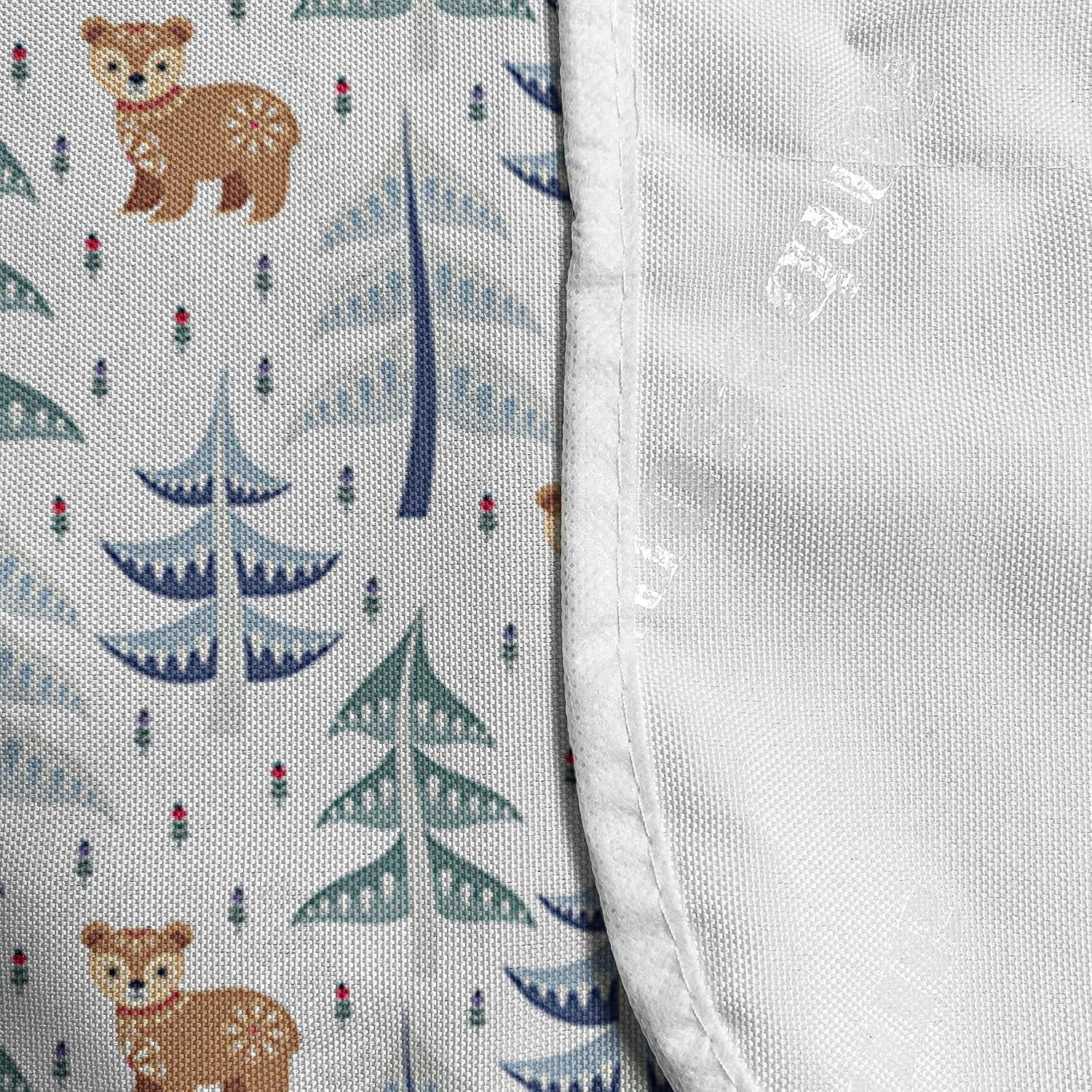 imageAmbesonne Valentines Day Microwave Oven Cover Pattern of Continuous Flying Hearts Birds Love is in the Air Water Resistant Organizer with Pockets for Kitchen 36 x 12 Blush and Pale Cadet BlueGrey Teal Pale Brown