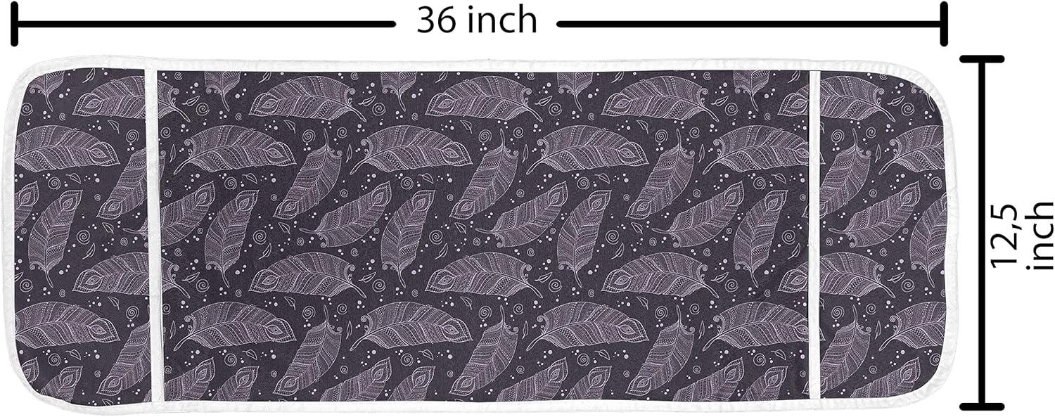 imageAmbesonne Valentines Day Microwave Oven Cover Pattern of Continuous Flying Hearts Birds Love is in the Air Water Resistant Organizer with Pockets for Kitchen 36 x 12 Blush and Pale Cadet BluePale Eggplant Lilac