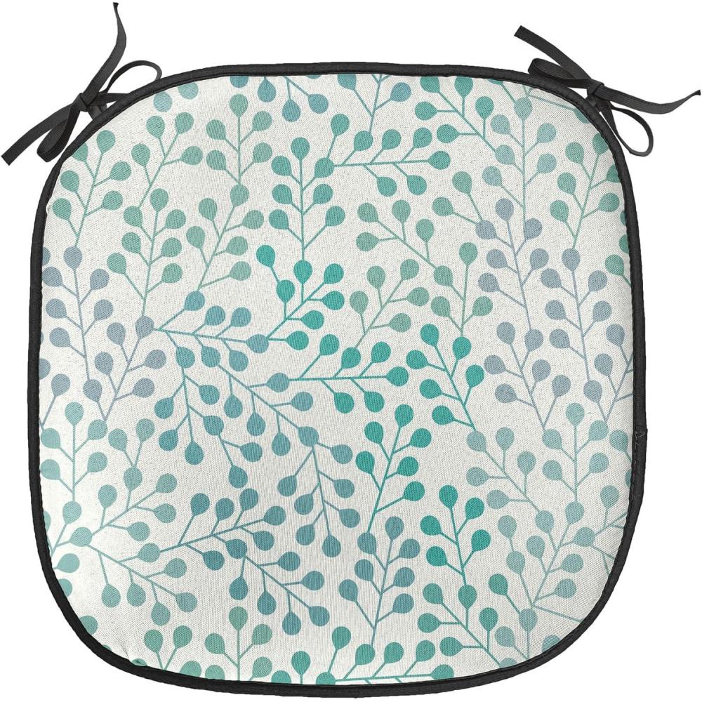 imageAmbesonne Poppy Flower Chair Seating Cushion Leaves and Petals Watercolors Bouquet Romance Inspiration Valentines Day AntiSlip Seat Padding for Kitchen amp Patio 16x16 Green Pink CreamTeal Grey Cream