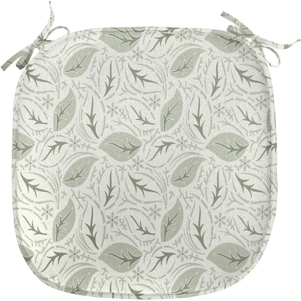 imageAmbesonne Poppy Flower Chair Seating Cushion Leaves and Petals Watercolors Bouquet Romance Inspiration Valentines Day AntiSlip Seat Padding for Kitchen amp Patio 16x16 Green Pink CreamCream Sage Green