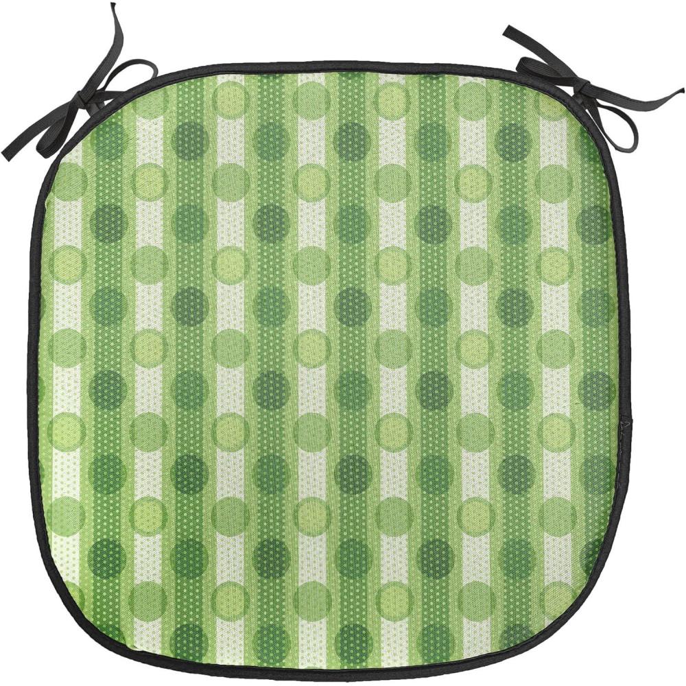 imageAmbesonne Romantic Chair Seating Cushion Set of 4 Valentines Day Love You Calligraphy with Hearts Pastel Colored Design AntiSlip Seat Padding for Kitchen amp Patio 16x16 Pale Pink TealLime Green Fern Green