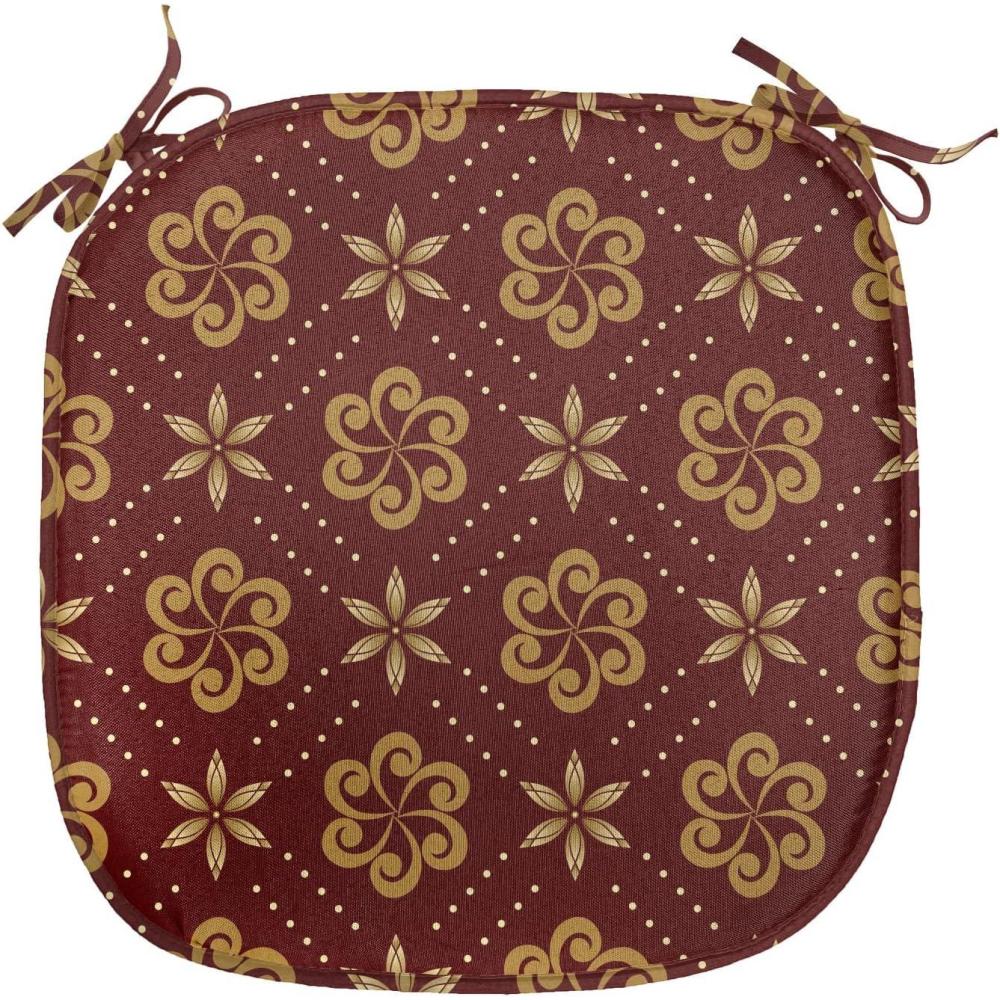 imageAmbesonne Romantic Chair Seating Cushion Set of 4 Valentines Day Love You Calligraphy with Hearts Pastel Colored Design AntiSlip Seat Padding for Kitchen amp Patio 16x16 Pale Pink TealMaroon Pale Brown