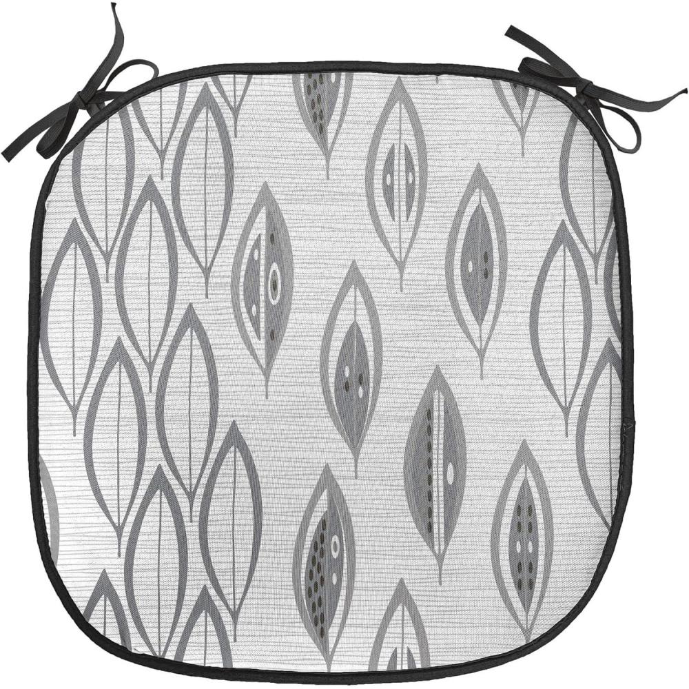 imageAmbesonne Romantic Chair Seating Cushion Set of 6 Valentines Day Style Rose Composition Love in Pastel Colors AntiSlip Seat Padding for Kitchen amp Patio 16x16 Aqua Dark Coral BeigeGrey and Pale Grey