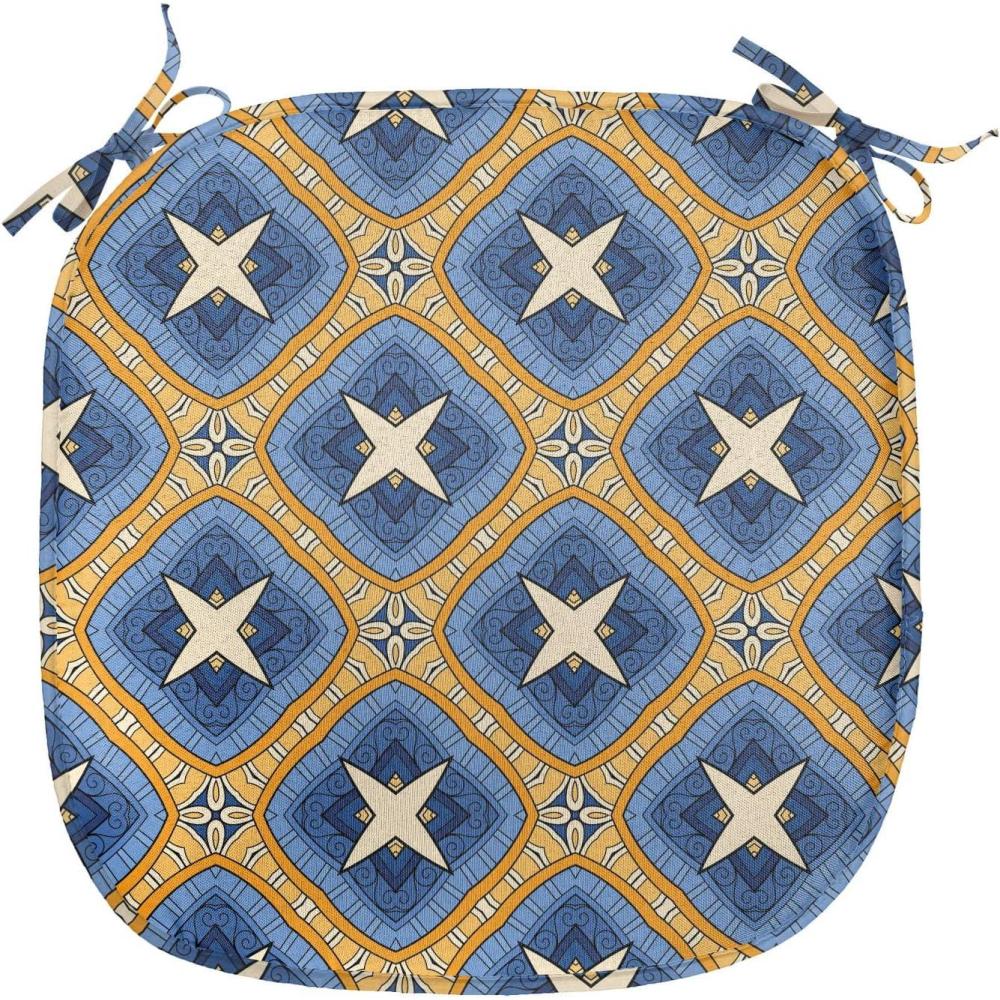 imageAmbesonne Romantic Chair Seating Cushion Set of 6 Valentines Day Style Rose Composition Love in Pastel Colors AntiSlip Seat Padding for Kitchen amp Patio 16x16 Aqua Dark Coral BeigeBlue Orange Beige