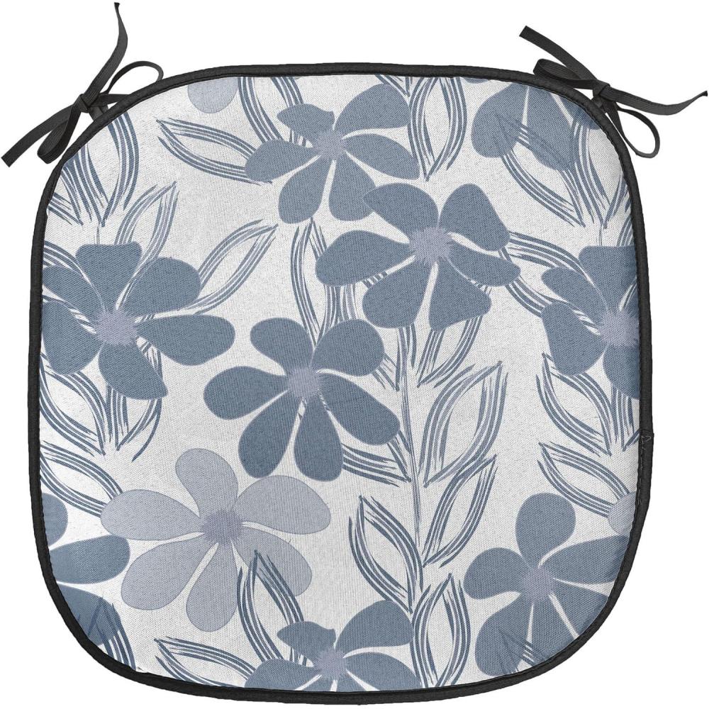 imageAmbesonne Romantic Chair Seating Cushion Set of 6 Valentines Day Style Rose Composition Love in Pastel Colors AntiSlip Seat Padding for Kitchen amp Patio 16x16 Aqua Dark Coral BeigePale Grey Slate Blue