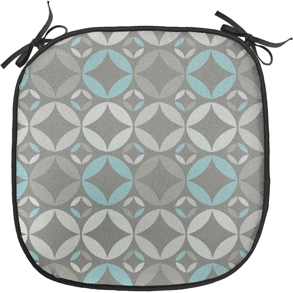 imageAmbesonne Romantic Chair Seating Cushion Set of 6 Valentines Day Style Rose Composition Love in Pastel Colors AntiSlip Seat Padding for Kitchen amp Patio 16x16 Aqua Dark Coral BeigeGrey Pale Blue Pale Grey