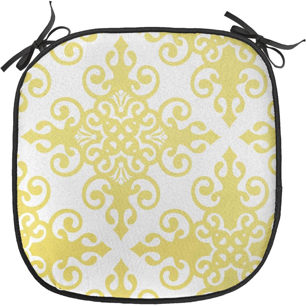 imageAmbesonne Rose Chair Seating Cushion Set of 8 Shades of Pink Gentle Seasonal Flora Romance Love Theme Valentines Day Inspired Design AntiSlip Seat Padding for Kitchen amp Patio 16x16 PinkPale Green White