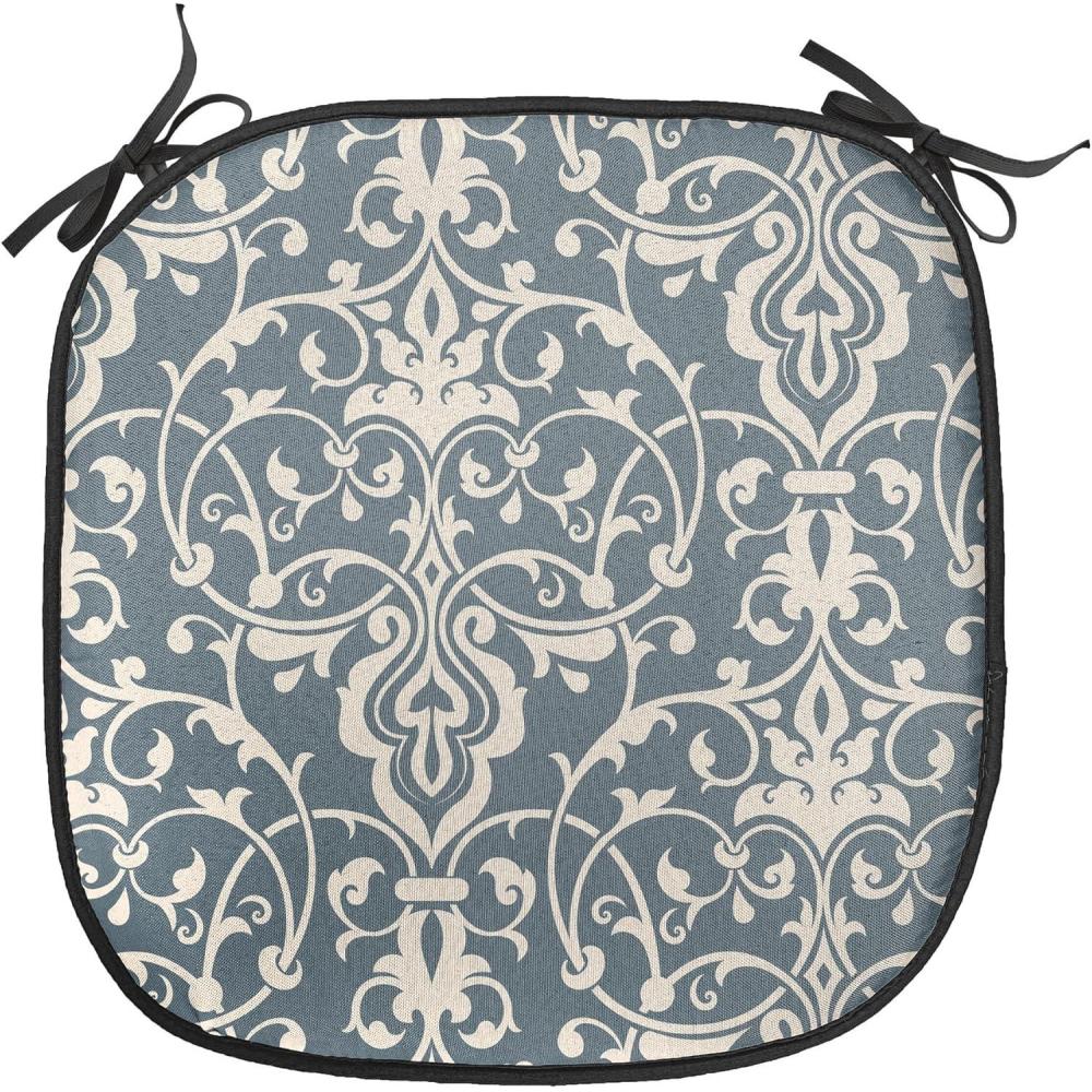 imageAmbesonne Rose Chair Seating Cushion Set of 8 Shades of Pink Gentle Seasonal Flora Romance Love Theme Valentines Day Inspired Design AntiSlip Seat Padding for Kitchen amp Patio 16x16 PinkCream Grey