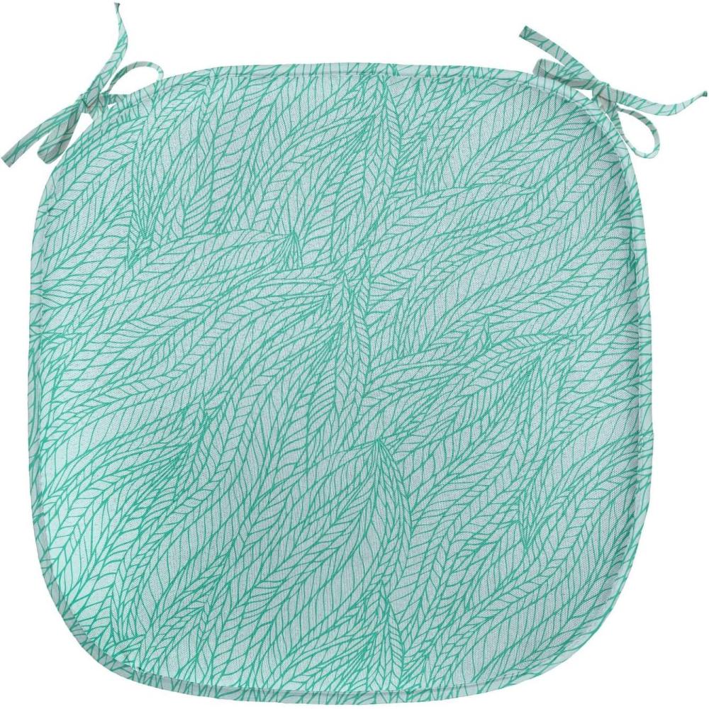 imageAmbesonne Teal Chair Seating Cushion Set of 6 Crystal Hearts and Gemstone Valentines Day Celebrating Romantic Print AntiSlip Seat Padding for Kitchen amp Patio 16x16 Red Fuchsia TealGreen
