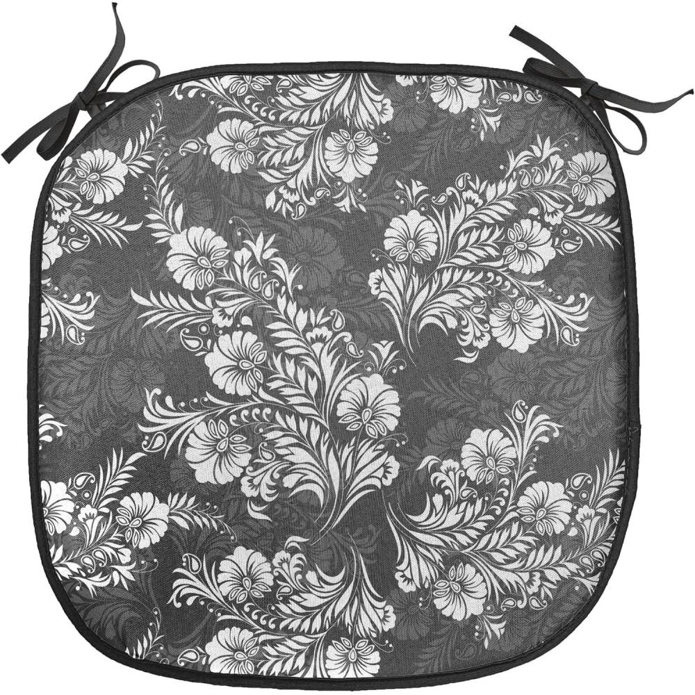 imageAmbesonne Valentines Day Chair Seating Cushion Heart of Love and Romance Hand Drawn Style Romantic Art AntiSlip Seat Padding for Kitchen amp Patio 16x16 Vermilion Pink WhiteDark Taupe White
