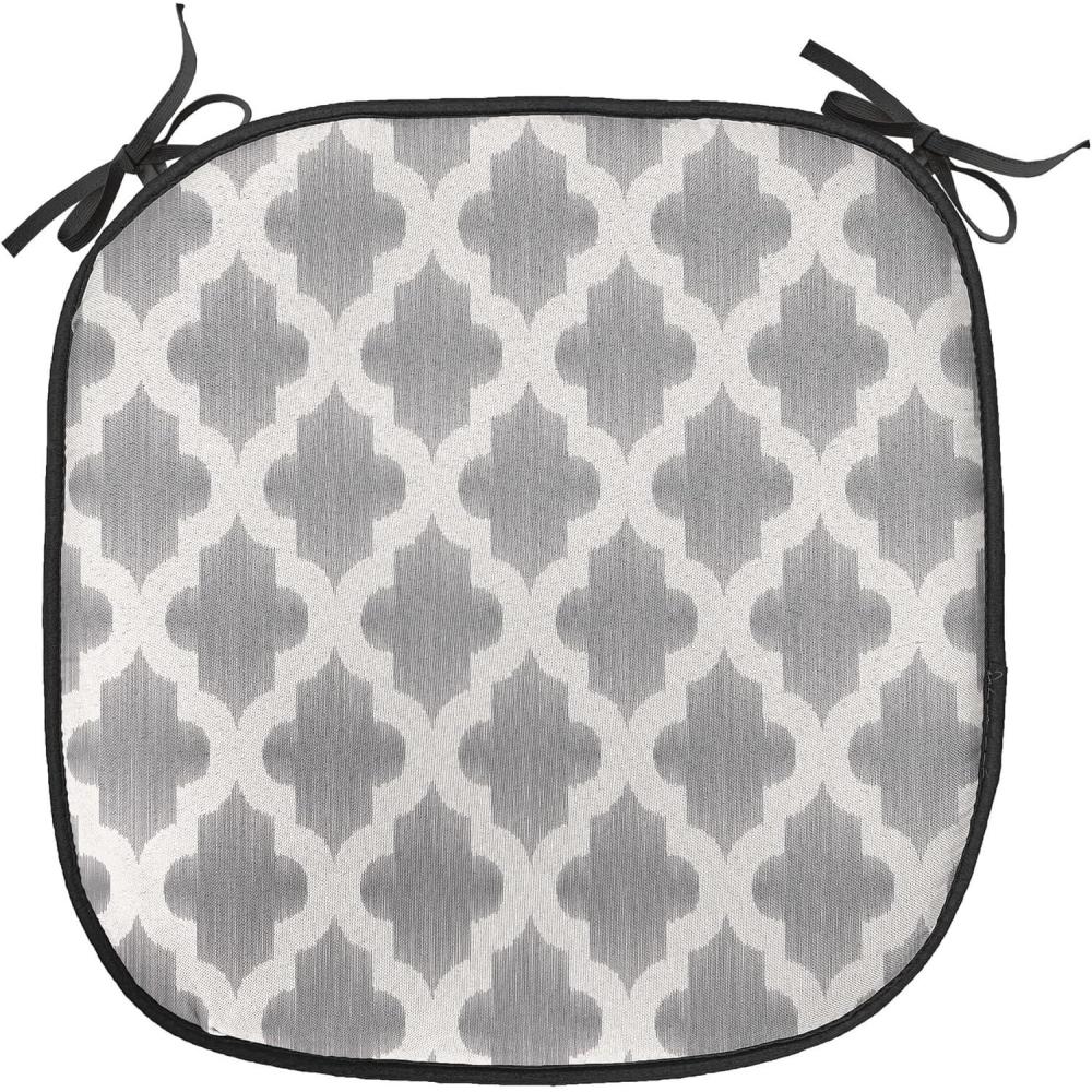 imageAmbesonne Valentines Day Chair Seating Cushion Heart of Love and Romance Hand Drawn Style Romantic Art AntiSlip Seat Padding for Kitchen amp Patio 16x16 Vermilion Pink WhiteDimgrey White