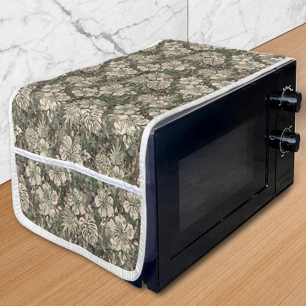 imageAmbesonne Valentines Day Microwave Oven Cover Endless Eternal Love Hand Drawn Hearts in Stripe Row Image Water Resistant Organizer with Pockets for Kitchen 36 x 12 Pale Pink and BlackDark Brown Pale Pink