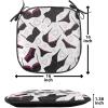 Ambesonne Angel Chair Seating Cushion Set of 2, Medieval Marry Love Angel Playing Music Valentine Cupid Date Dove Marriage, Anti-Slip Seat Padding for Kitchen & Patio, 16″x16″, Eggshell Ruby Caramel(Black Fuchsia White)