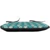 Ambesonne Angel Chair Seating Cushion Set of 2, Medieval Marry Love Angel Playing Music Valentine Cupid Date Dove Marriage, Anti-Slip Seat Padding for Kitchen & Patio, 16″x16″, Eggshell Ruby Caramel(Sea Green Teal White)