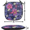 Ambesonne Angel Chair Seating Cushion Set of 2, Medieval Marry Love Angel Playing Music Valentine Cupid Date Dove Marriage, Anti-Slip Seat Padding for Kitchen & Patio, 16″x16″, Eggshell Ruby Caramel(Violet Magenta Indigo)