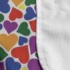 Ambesonne Colorful Microwave Oven Cover, Valentines Day Hearts Love in Various Tones Romantic Queer Rainbow Colors, Water Resistant Organizer with Pockets for Kitchen, 36″ x 12″, Multicolor(Multicolor)